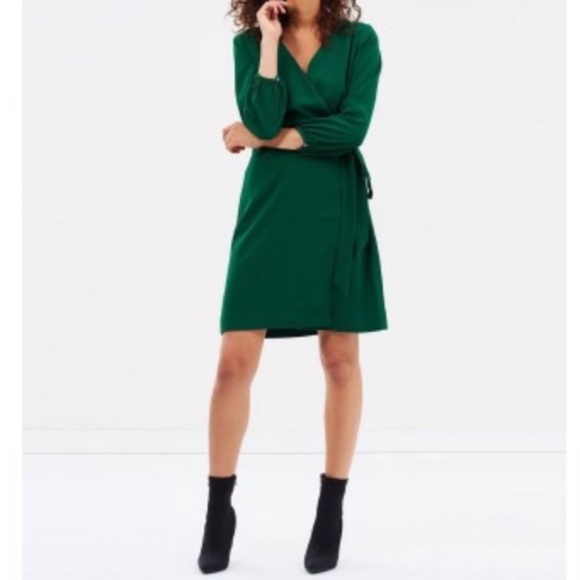 J Crew 365 Crepe Wrap Dress 